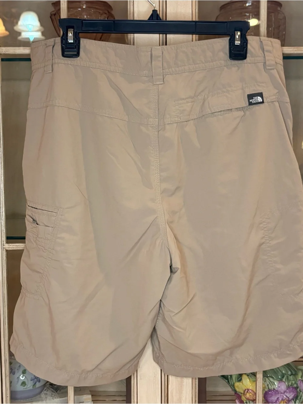 The North Face Men's Hybrid Shorts in Light Tan with multi pockets